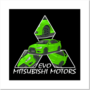 Mitsubishi Lancer EVO X Posters and Art